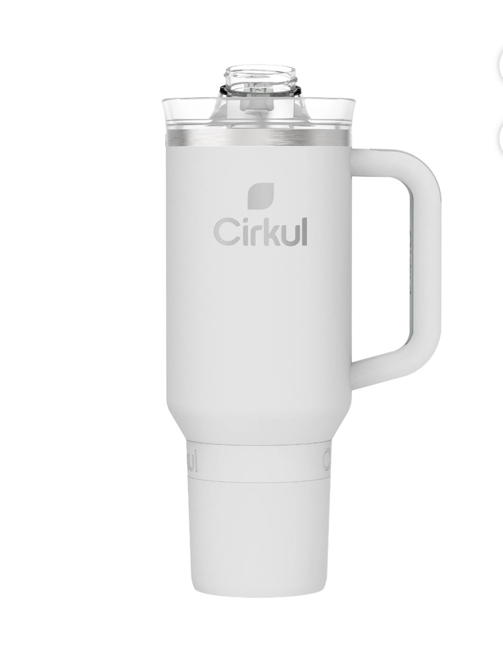 Cirkul 40 oz Fog Straw-sip Double Wall Steel Tumbler with Handle-Sip Not Inc.